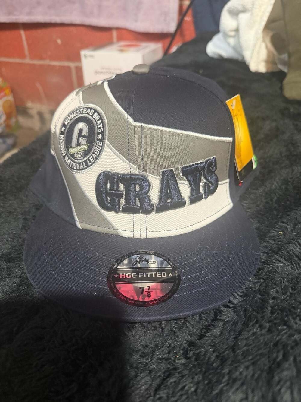 TOSA Homestead Grays Fitted Hat Size 7 7/8